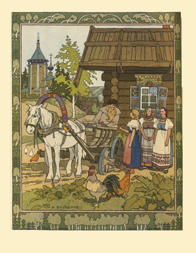 Illustrazione per la fiaba La piuma di Finist il falco, 1901-1902 da Ivan Yakovlevich Bilibin