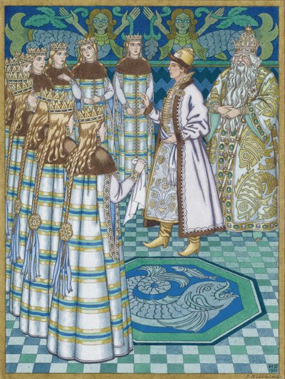 Illustrazione per la fiaba Vasilisa la Bella da Ivan Yakovlevich Bilibin