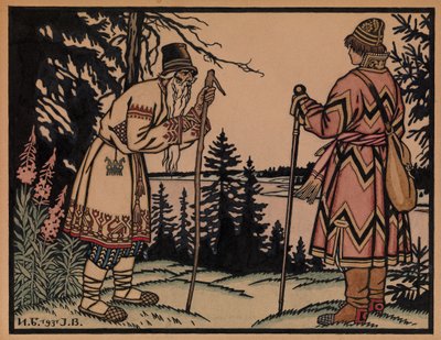Ivan Tsarevich e la principessa rana, 1931 da Ivan Yakovlevich Bilibin