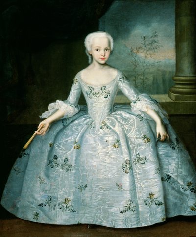 Ritratto di Sarah Eleonor Fermor (1740-1824) 1749-50 da Ivan Yakovlevich Vishnyakov