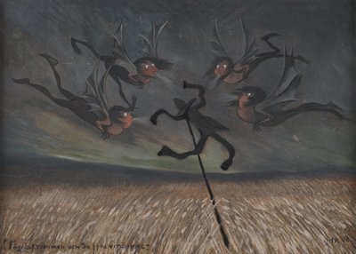 Lo spaventapasseri e i quattro venti, 1906 da Ivar Arosenius