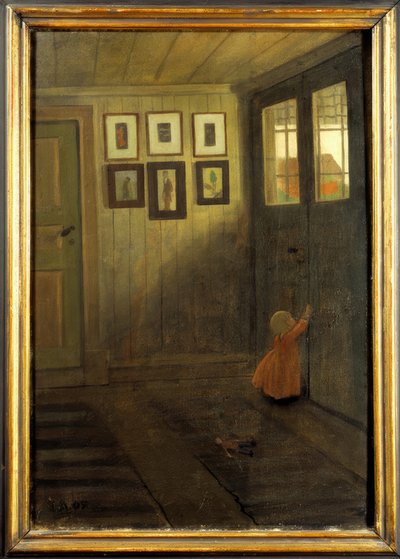 La ragazza alla porta. Interno della casa dell