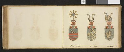 Illustrazione tratta da un archivio privato nella Biblioteca Nazionale intitolata Insignia quædam virorum illustrium in Norvegia quodam habitantium di Iver Nielssøn Hirtzholm da Iver Hirtzholm