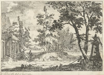 Paesaggio arcadico da Izaak Schmidt