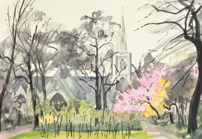 Chiesa di San Michele, Chester Square, Londra, 1982 da Izabella Godlewska de Aranda