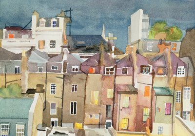 Vista dalla finestra posteriore di 48 Chester Square, SW1, 1982 da Izabella Godlewska de Aranda