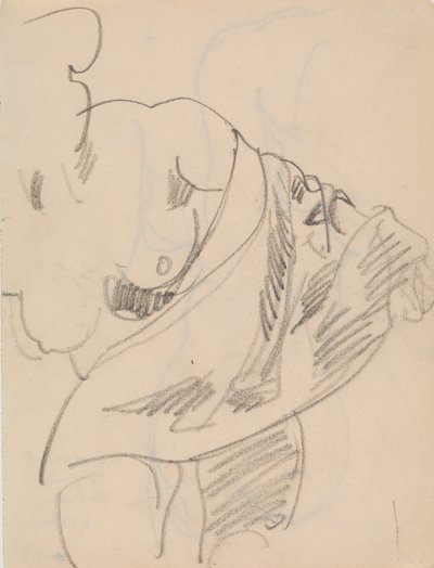 Donna nuda con drappo da J.A. Jerichau