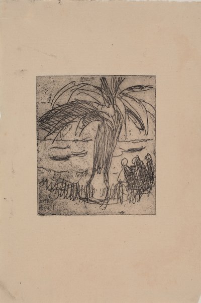 Palma vicino al mare da J.A. Jerichau