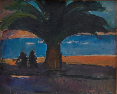 La palma spessa. Vista da Villefranche da J.A. Jerichau
