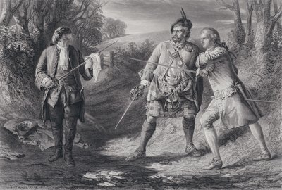 Illustrazione per Rob Roy (incisione) da J.B. (after) MacDonald