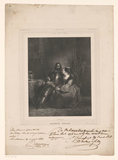 Albrecht Beiling si congeda da moglie e figlio da J.B. Clermans