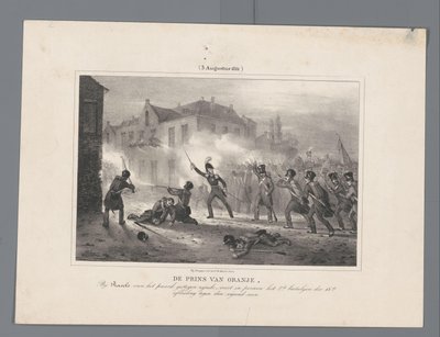 Il principe di Orange guida le truppe a Ravels, 1831 da J.B. Clermans
