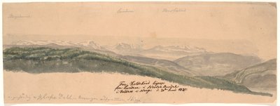 Da Koldekind direttamente dalle colline nella valle di Norde Oure a Valdres in Norvegia da Johan Christian Dahl