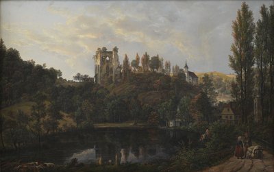 Le rovine del castello a Tharandt da Johan Christian Dahl