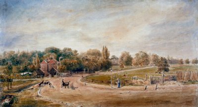 Court Lane e Lordship Lane, Dulwich, Londra, 1860 da JC Mandy