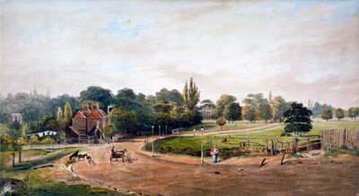 Lordship Lane, Camberwell, Londra, c. 1860 da JC Mandy