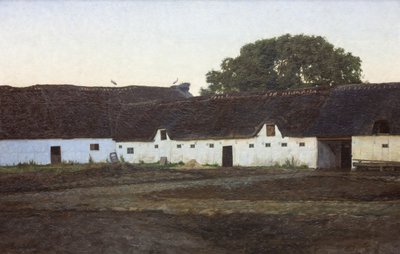 Una fattoria a Vendsyssel. Tramonto da J.C. Schlichtkrull