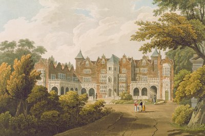 Holland House, la residenza del Diritto Onorevole Lord Holland, inciso da R. Havell e Figlio da J.C. Smith