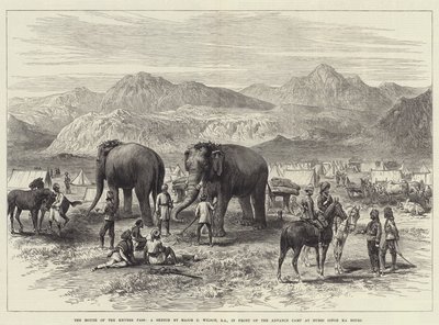 La Bocca del Passo del Khyber, davanti al Campo Avanzato a Hurri Singh Ka Bourj da J.C. Wilson