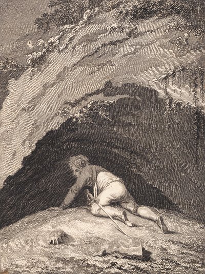 Niels Klim sconfitto si nasconde nella caverna da J.F. Clemens