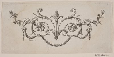 Un foglio e un intreccio di fiori da J.F. Clemens