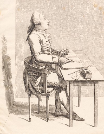 Un signore a una scrivania da J.F. Clemens