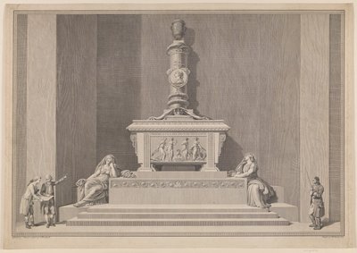 Monumento funebre di Federico V nella Cattedrale di Roskilde da J.F. Clemens