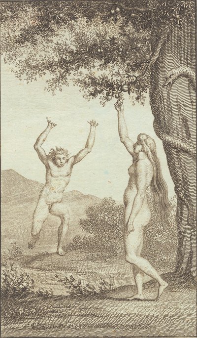Illustrazione per "Adamo ed Eva" di Ewald. III da J.F. Clemens