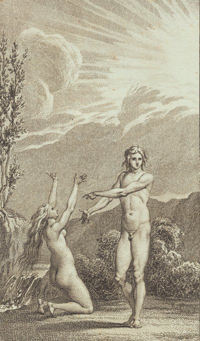 Illustrazione per "Adamo ed Eva" di Ewald. II da J.F. Clemens