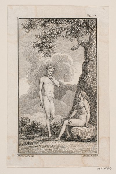 Illustrazione per "Adamo ed Eva" di Johannes Ewald IV da J.F. Clemens