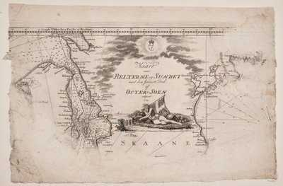 "Mappa degli Stretti e del Sund" da J.F. Clemens