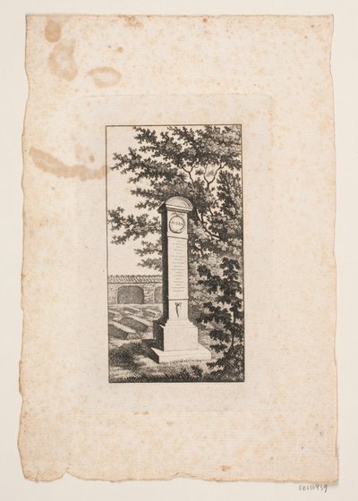 Monumento commemorativo per lo scrittore Hans Vilhelm Riber da J.F. Clemens
