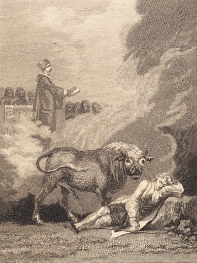 Niels Klim crede di sentire il diacono nella chiesa di Fane. II da J.F. Clemens