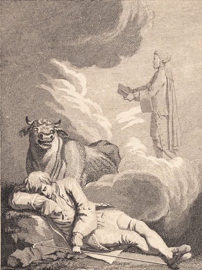 Niels Klim crede di sentire il diacono nella chiesa di Fane. I da J.F. Clemens