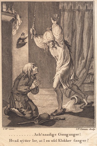 Per Degn cade in ginocchio per il terrore davanti al balivo da J.F. Clemens