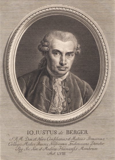 Ritratto del medico Johan von Berger da J.F. Clemens
