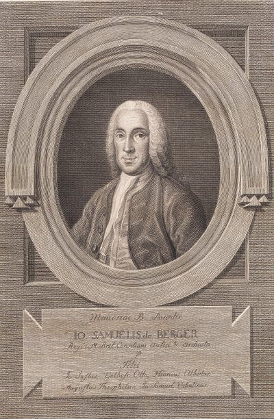 Ritratto del medico Johann Samuel von Berger da J.F. Clemens