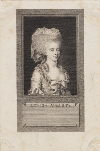 Ritratto della principessa Louisa Agusta da J.F. Clemens