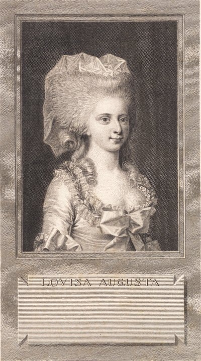 Ritratto della principessa Louise Augusta da J.F. Clemens