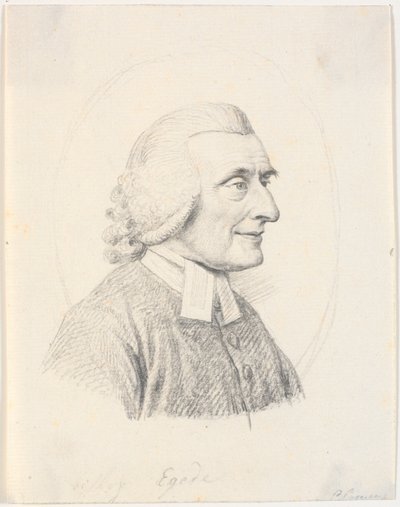 Ritratto del pastore Paul Egede (1709-89) da J.F. Clemens