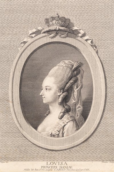 Principessa Louise, sposata con Carl di Hessen da J.F. Clemens