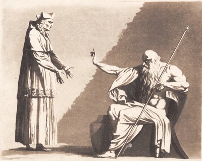 Richelieu davanti a Rhadamanthos da J.F. Clemens