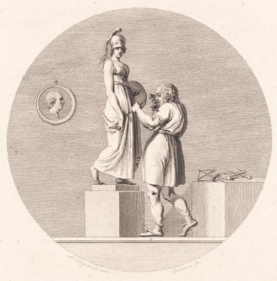 Sergel lavora nel suo atelier da J.F. Clemens