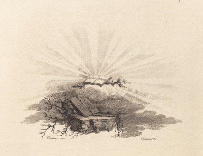 Vignetta per C.Bastholm: "Discorsi spirituali", 1779 da J.F. Clemens