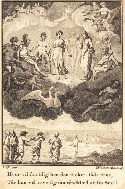 Venere tra gli Dei Riuniti da J.F. Clemens