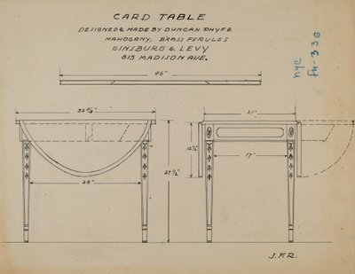 Tavolo Pembroke da J.F. Rust