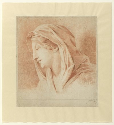 Testa di una donna con fazzoletto, di lato da J.H. Tak