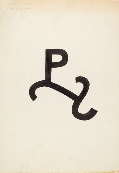 Marchio del bestiame, c. 1936 da J.Henry Marley