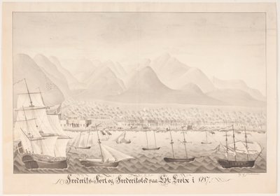 Frederiksfort e Frederiksted a Skt Croix da J.L.V. Michaelsen