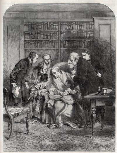 Ultimi momenti del Duca di Wellington (Arthur Wellesley) da J.L. (after) Williams